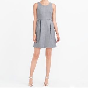 J.Crew Pleated Fully Lined Shift Wool Dress